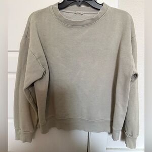 John Galt Brandy Melville Gray Sweatshirt | One Size | Made in Italy | Pre-Owned
